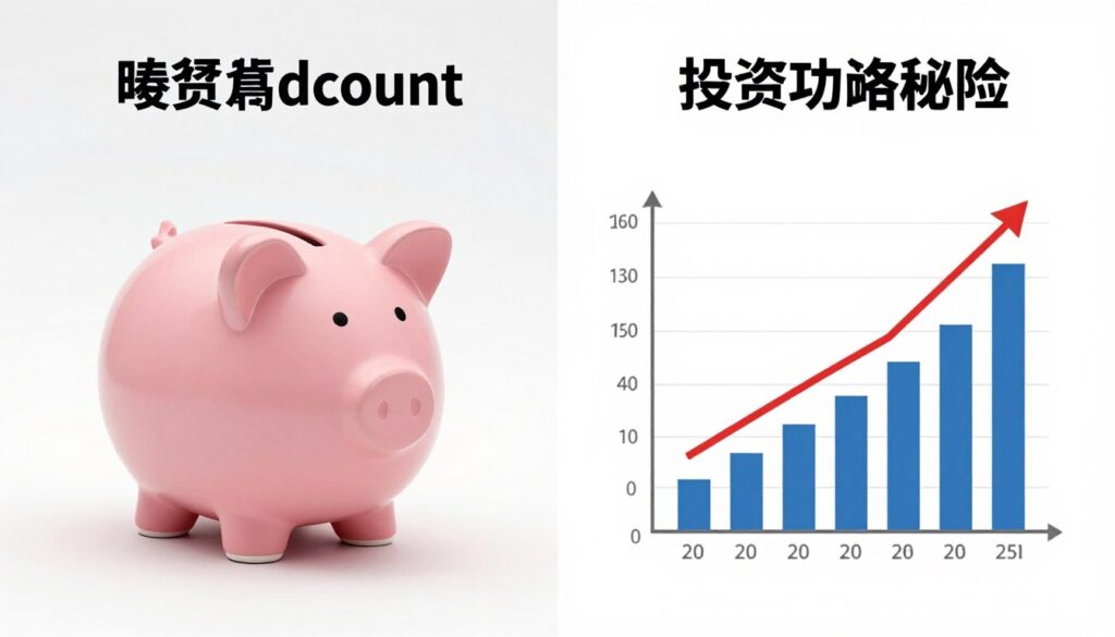 Comparison of saving and investment options with growth charts