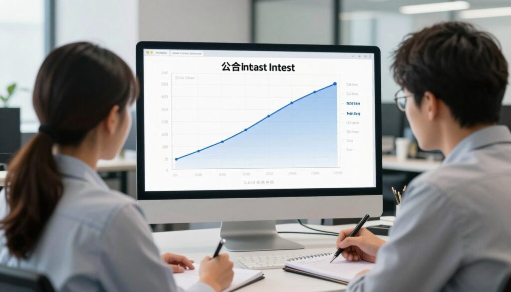 Young adults learning about savings strategies and compound interest